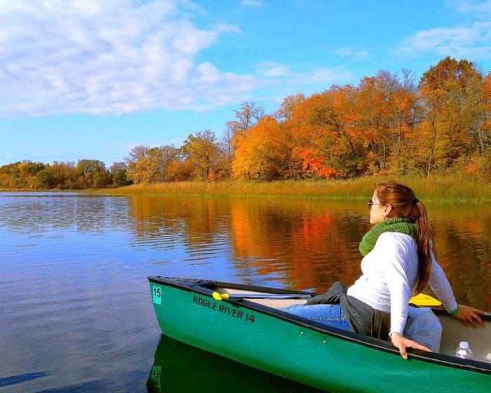 Fall Canoe. Photo by James Feist