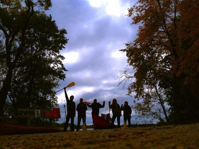 The public water access on Lake Brophy served as a perfect launch site for our autumn paddling adventure.
