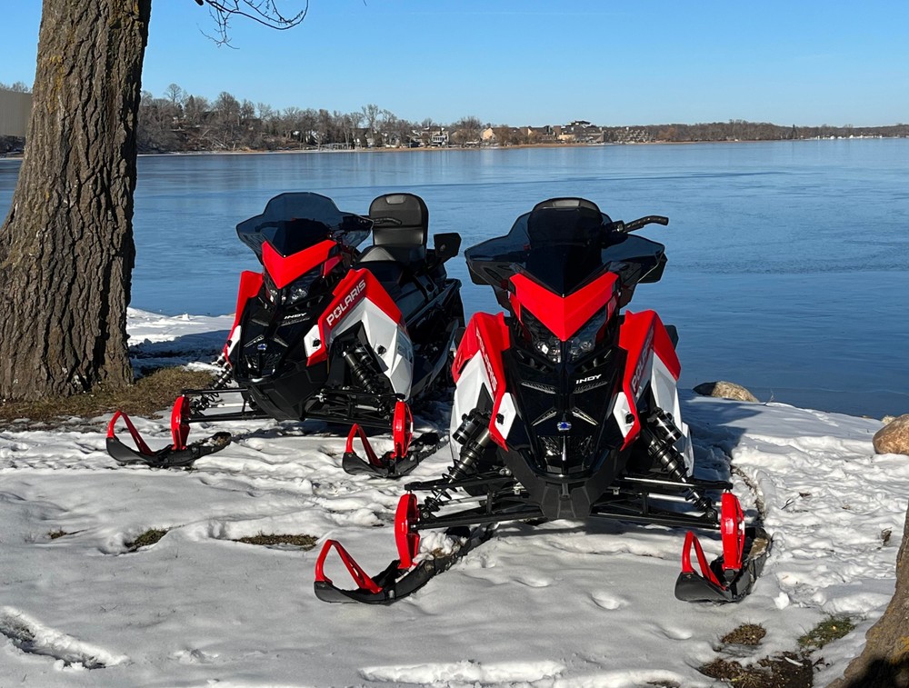2 Sleds by Lake